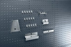 Bott Lochplatten-Zubehörsortiment Perfo, 20-teilig, silber, verzinktes Metall - Bild 1