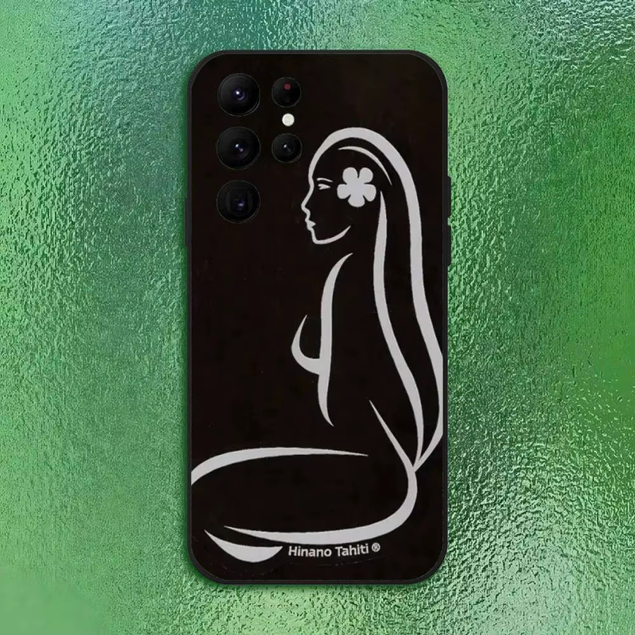 H-Hinano T-Tahiti Girl Handyhülle für Samsung Galaxy S21 S22 S23 S24 S25 FE Plus in Schwarz Softshell - Bild 4