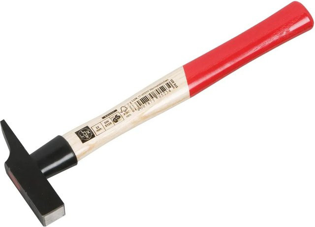 LUX-TOOLS Schreinerhammer Comfort aus Schmiedestahl mit rotem Kunststoffgriff, 22 mm - Bild 1