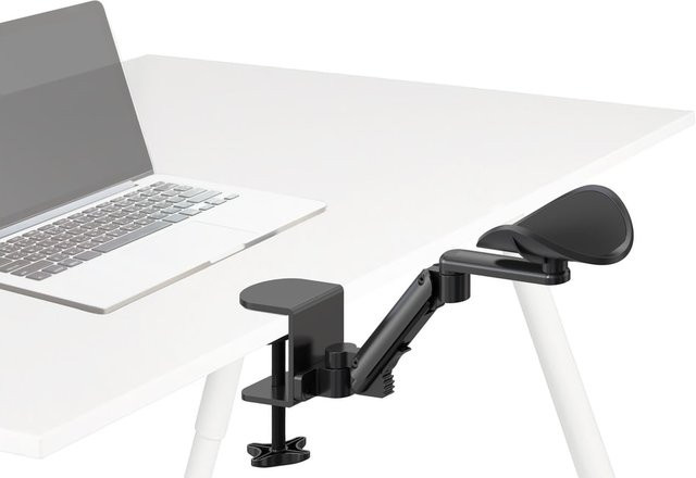 hjh OFFICE Armstütze RELEX RT1 in Schwarz aus Aluminium und Stahl - Bild 1