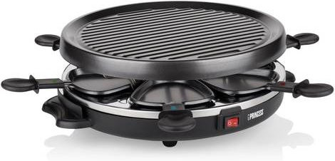 Princess Raclette Grill Party Schwarz mit 6 Pfännchen und Antihaftbeschichtung - Bild 1
