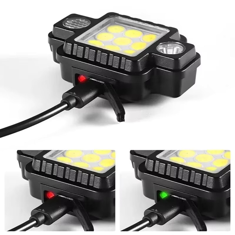 KDULIT Multifunktionaler tragbarer Mini-COB und XPG-Scheinwerfer in Schwarz mit Magnet und Typ-C-Schnellladefunktion - Bild 4