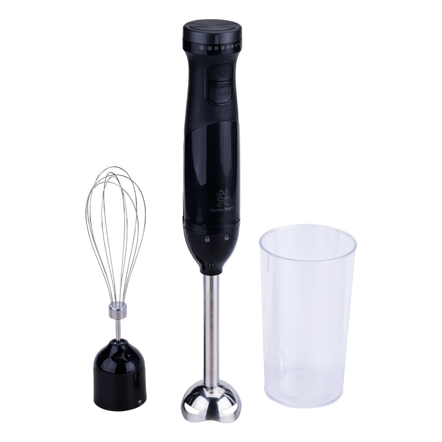 Stanley Rogers Stabmixer 4-teilig aus Edelstahl in Schwarz und Silber mit 600W - Bild 2