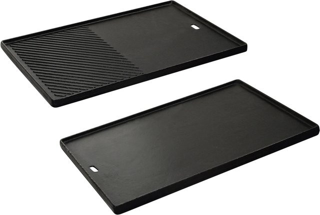 Enders Switch Grid Gusswendeplatte aus emailliertem Gusseisen für Gasgrills, schwarz, H x L x B: 1,5 x 41 x 30 cm - Bild 1
