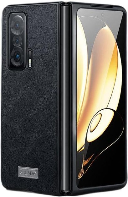 Honor Magic V2 und Magic Vs2 Business Lederhülle Klappbar Sturzsicher Schwarz - Bild 1
