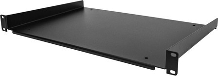 StarTech.com 1HE 19 Zoll Fachboden für Netzwerkschracks in Schwarz, Tiefe: 30 cm, Belastbarkeit: 25 kg - Bild 1