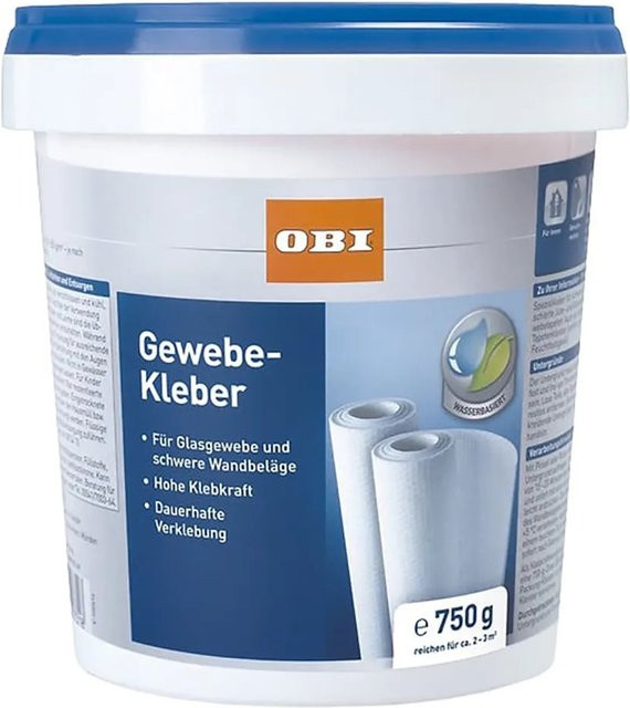 OBI Gewebekleber Dispersion in Weiß, 750 g - Bild 1