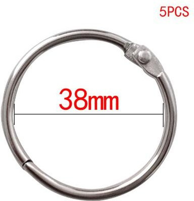 Yiran Furniture Metall-Ringbuch-Binden für DIY-Alben und Bürobindungen, Silber, 15 - 80 mm - Bild 1