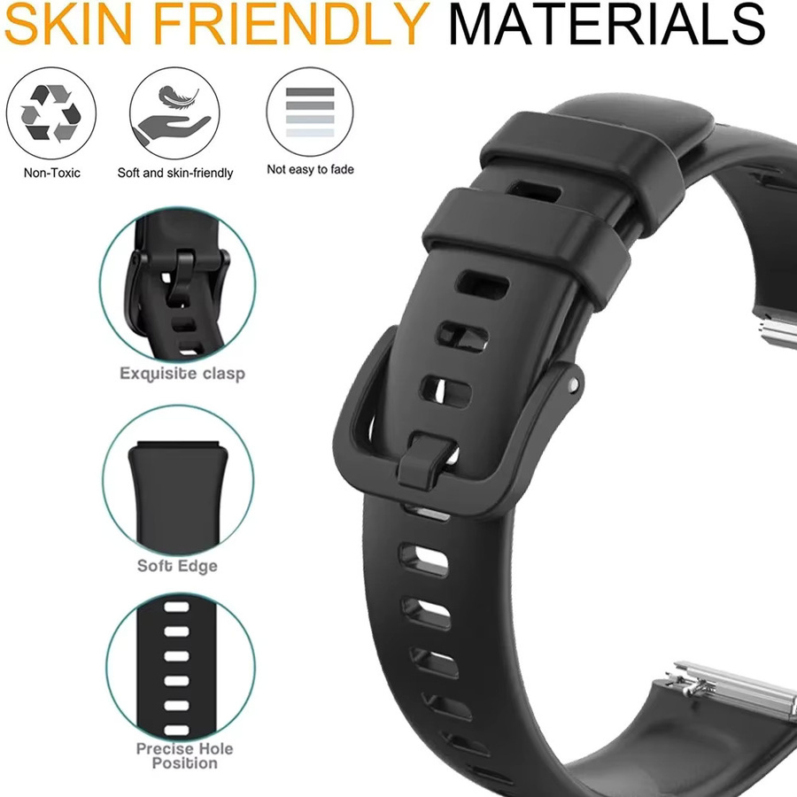 Huawei Silikonhülle für Huawei Band 7, Schwarz, Unisex - Bild 4