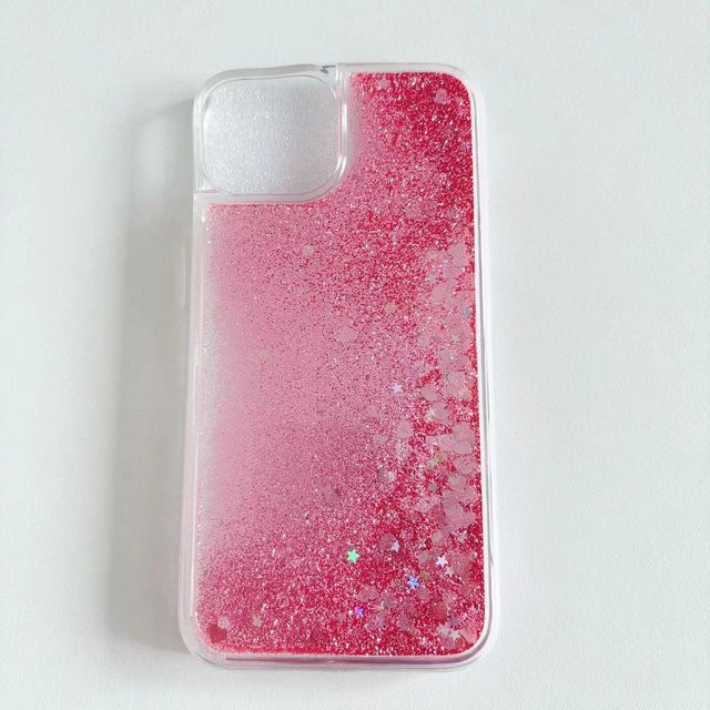 Sturzsichere Handyhülle im Treibsand-Design für Apple iPhone 13, 14 Pro Max und 11 Pro in Pink - Bild 1