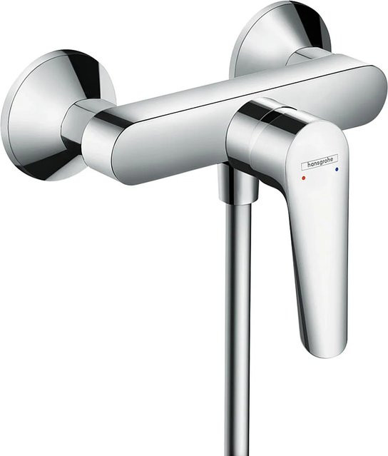 Hansgrohe Logis E Einhebel-Brausearmatur Aufputz in Chrom mit Safety Stop, B/T/H: 245 x 245 x 150 mm - Bild 1