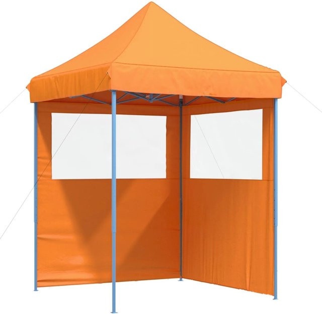 vidaXL Party-Zelt Orange aus Oxford-Stoff mit PVC-Beschichtung und Stahlgestell, B/T/H: 200 x 200 x 306 cm - Bild 1