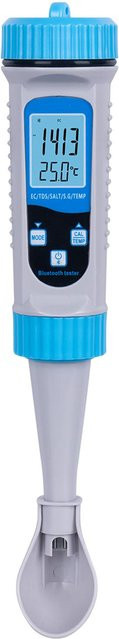 Kkmoon 5-in-1 Digitaler Wasserqualitätstester für Poolwasser in Weiß zur Messung von pH-Wert, Chlor, Salz, Temperatur und Cyanursäure - Bild 1