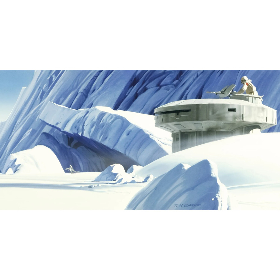 Komar Fototapete Vlies Star Wars Classic RMQ Hoth Echo Base Blau B: 500 cm, H: 250 cm - Bild 2