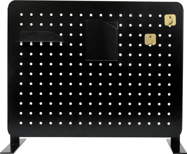 CRELANDO Pin und Peg Board für den Tisch, Schwarz, Metall - Bild 1