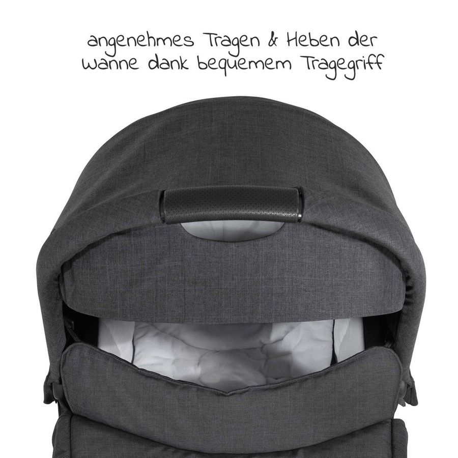 Hauck Babywanne für Buggy Colibri in Melange Black/Grey - Bild 2