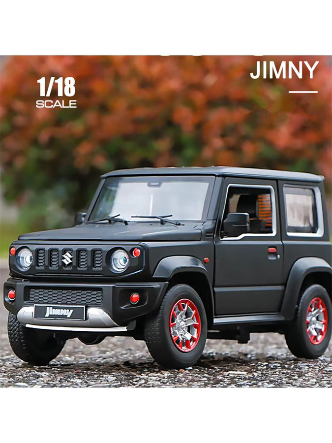 WELLY Geländewagen Modellauto 1:18 aus Metall mit Licht und Sound in Grün und Schwarz - Bild 4