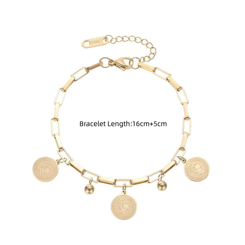 DIEYURO Armband, Edelstahl, Gold, Unisex - Bild 2