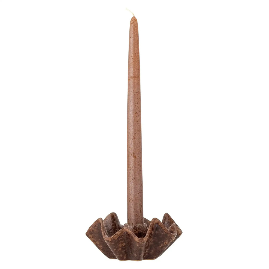 Bloomingville Kerzenhalter Rameeza aus Keramik in Braun, Höhe: 12 cm - Bild 1