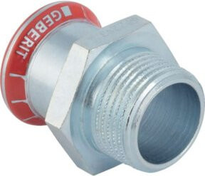 Geberit Mapress Übergang C-Stahl d 18mm x R 1/2 Zoll mit Außengewinde, verzinkt - Bild 1