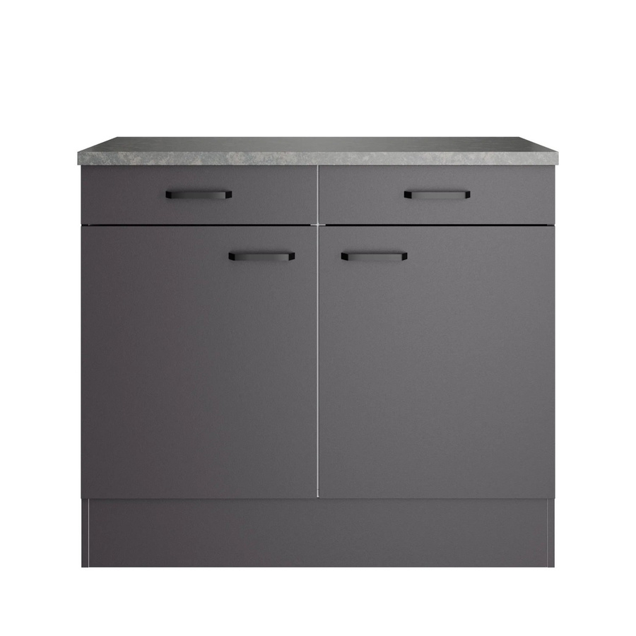 OPTIFIT Unterschrank Kiel420 OPTImulti MUKI U106-1+ Anthrazit Matt, B/T/H: 100 x 60 x 88 cm - Bild 2