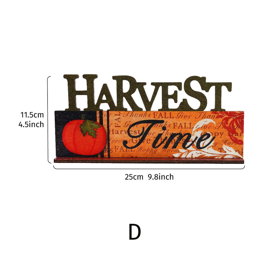 Holzbuchstabe für Herbst und Erntefest als Thanksgiving Dekoration - Bild 2