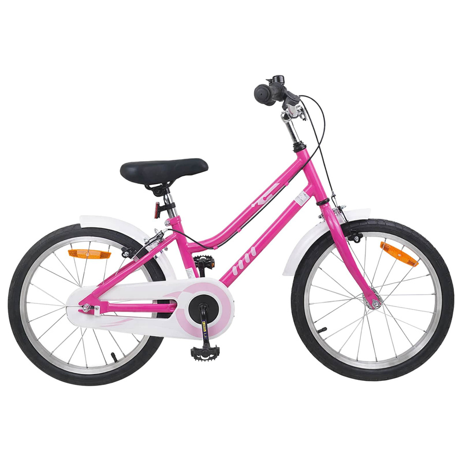 VD Home Furnishing Kinderfahrrad 18 Zoll Rosa & Weiß - Bild 1