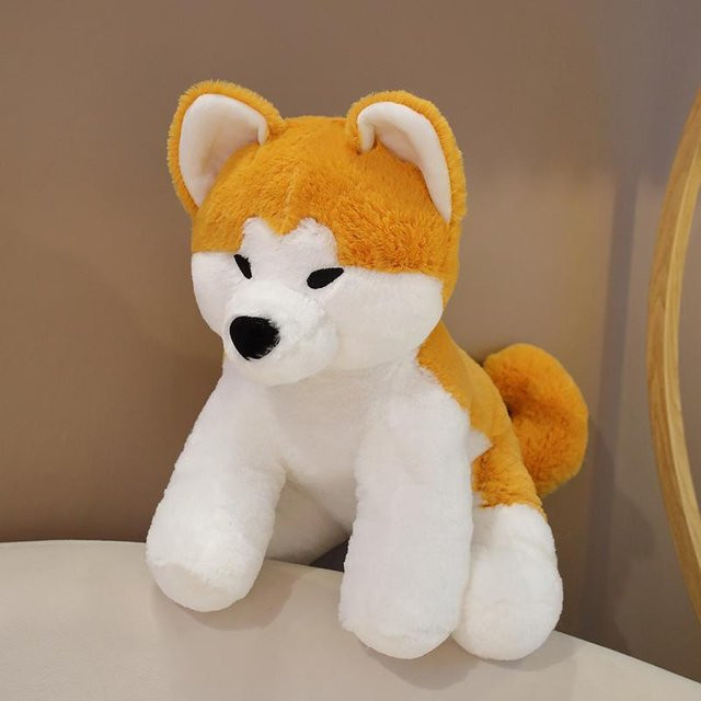 Yiran toy Akita Hund Plüschtier, Simulation, 35cm, Braun - Bild 1