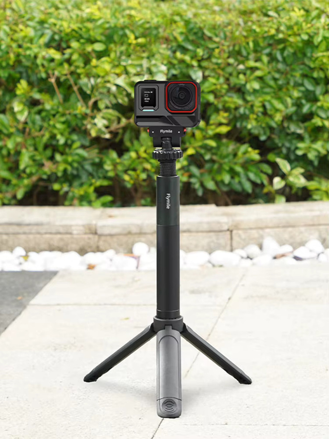 Insta360 Selfie-Stick aus Aluminiumlegierung in Schwarz als einstellbare Verlängerungsstange für Insta360 Go, Ultra, X5 und Pocket 3 Actionkameras - Bild 5