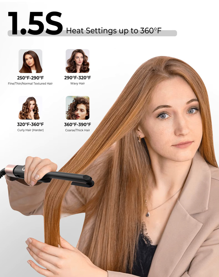 UKLISS Mini-Haarglätter 2-in-1, Damen - Bild 3