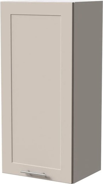 Feldmann-Wohnen Hängeschrank Oslo Küchenschrank Weiß und Kaschmir Matt mit Soft-Close-Türen, B/T/H: 45 x 32,5 x 96 cm - Bild 1