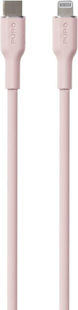 SBS USB-C auf Lightning Soft Kabel für Power und Data Sync, Dusty Pink, 1,5 m - Bild 1