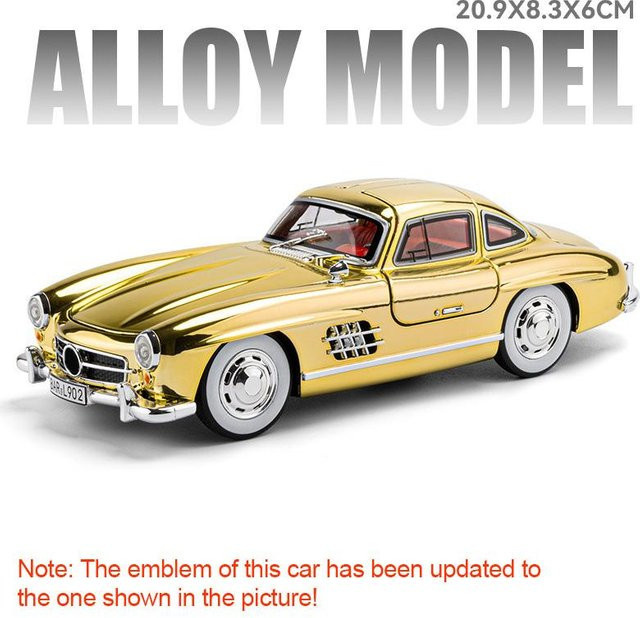Linyi toy car 500K 300Sl Miniaturmodell Oldtimer, 1:24, mit Licht und Sound, ab 14 Jahren - Bild 1