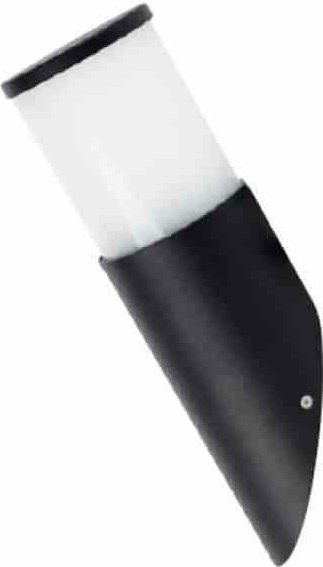 Flambeau Kavak-1 Wandleuchte Schwarz mit E27 Fassung und Glas-Aluminium-Design - Bild 1