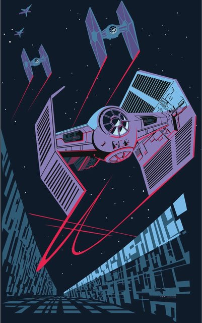 Komar Wandbild Star Wars Fighter Paper Poster Multicolour B: 40 cm, H: 50 cm - Bild 1