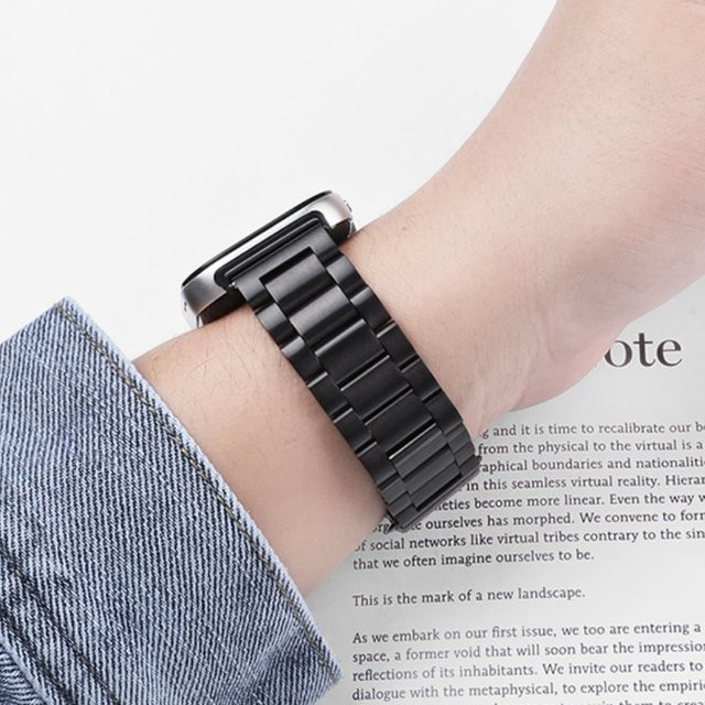 TINUORA Uhrenarmband Edelstahl, Silber, Unisex - Bild 1