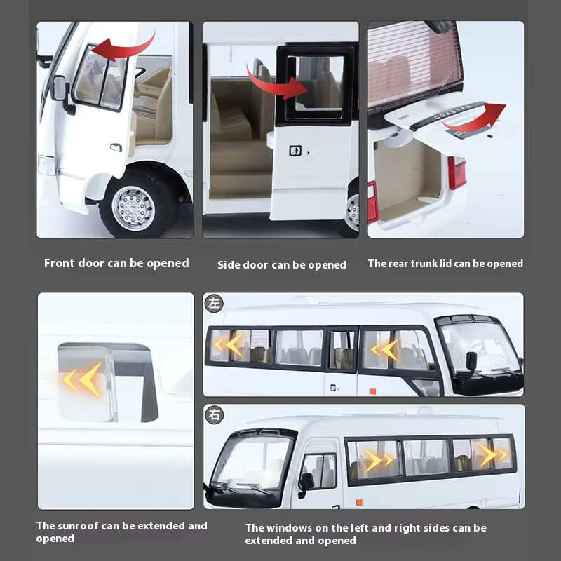 Maisto Busmodell, 1:24, Metall, mit Licht und Sound - Bild 4