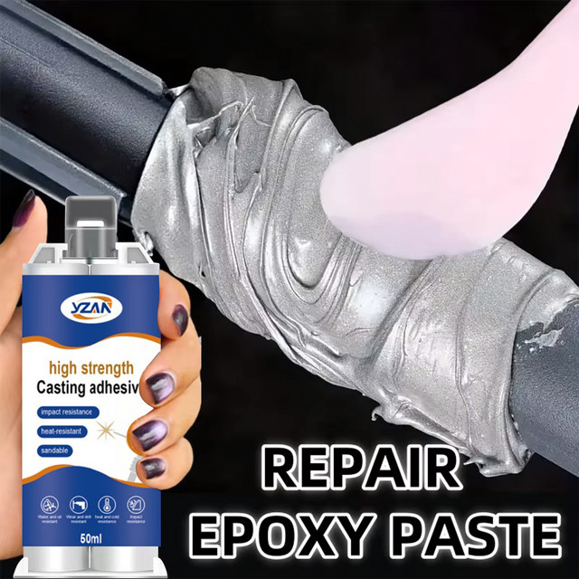 JXVX Schweißfester Epoxid-Gießklebstoff für Metalle, Kunststoffe und Zement - Bild 1