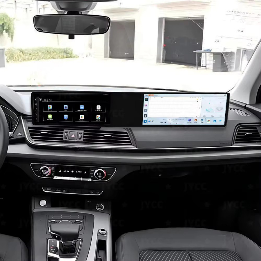 YANFU Android 13 Carplay Autoradio mit Dual Touch Screen 12,3 Zoll und GPS für Audi Q5 2008-2016 in Schwarz - Bild 6
