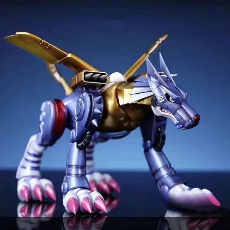 Bandai Digimon Garurumon Actionfigur, Metall, PVC, 9 cm - Bild 2