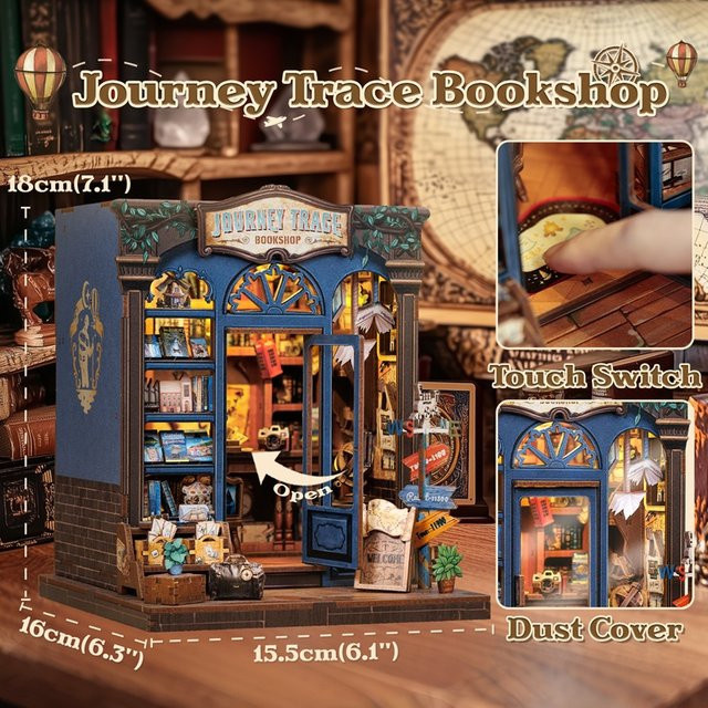 CUTEBEE Journey Trace, 3D-Puzzle aus Holz, mit LED-Leuchten, ab 14 Jahren - Bild 1