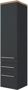 HELD MÖBEL Midischrank Davos in Grau, modern mit Regalböden und Scharniertüren, Breite: 30 cm, Höhe: 130 cm, Tiefe: 35 cm - Bild 1