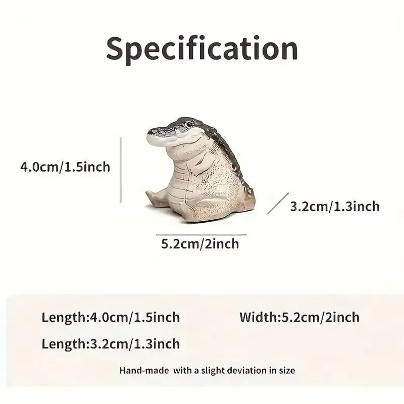 Handgemachtes Krokodil-Tee-Ornament aus Keramik für die Teezeremonie - Bild 5