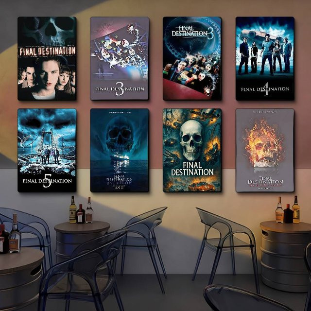 F-Final D-Destination Anime-Poster als selbstklebende Wanddekoration aus weißem Kraftpapier, mehrfarbig - Bild 1