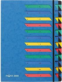 PAGNA Pultordner Deskorganizer Classic mit 24 Fächern für DIN A4 in Blau - Bild 1