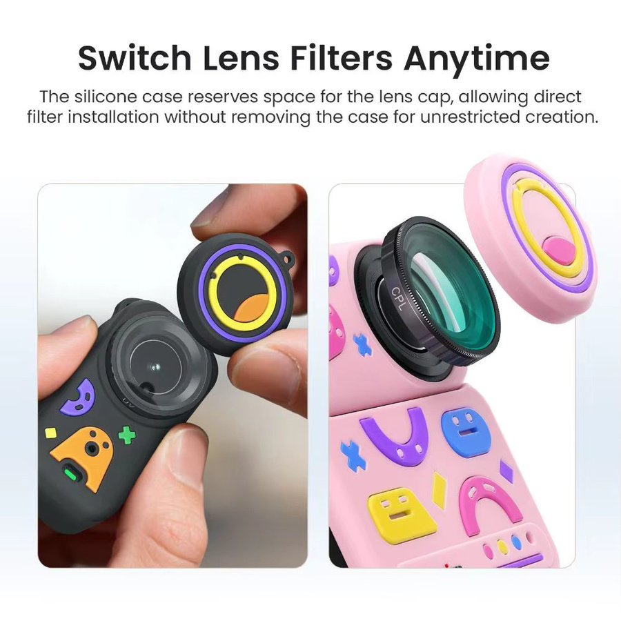 aMagisn Silikon-Schutzhülle für DJI Osmo Nano in Multicolor als Sportkamera-Zubehör zum Schutz vor Kratzern und Stößen - Bild 4