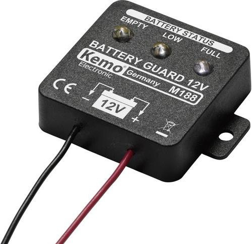 Kemo M188 Batteriewächter 12 V/DC in Schwarz - Bild 1