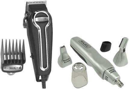 Wahl Elite Pro Clipper und Wahl Triple Head Nasenhaartrimmer Set in Schwarz - Bild 1