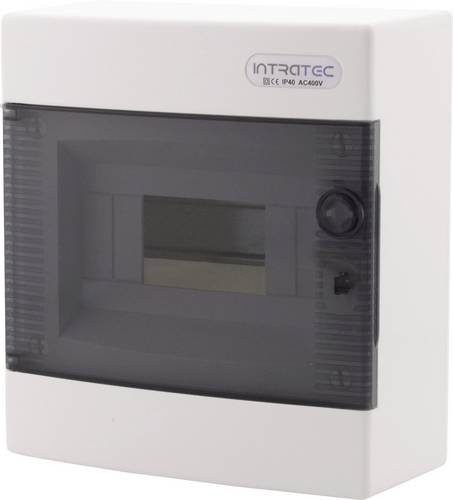 Intratec MKCAGH8-T Verteilerschrank aus Kunststoff in Weiß und Transparent - Bild 1