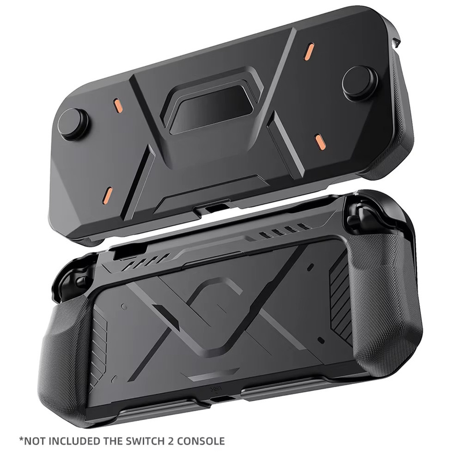 DATA FROG Stoßfeste Mecha-Schutzhülle für Nintendo Switch 2 aus TPU und PC in Schwarz oder Weiß - Bild 4